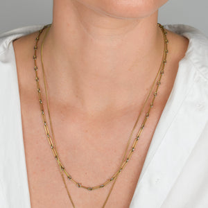 21.5" Two-Tone Paperclip Chain
