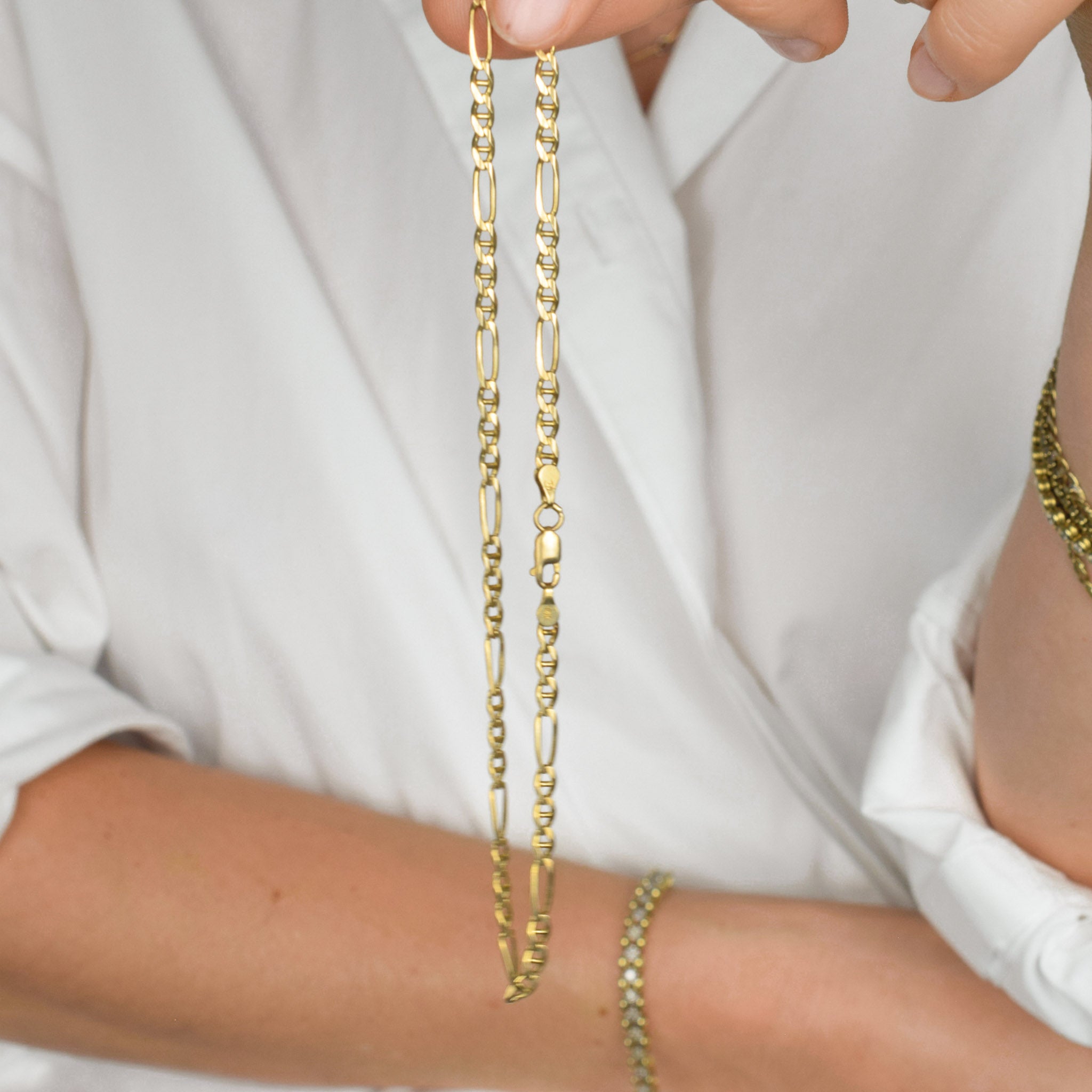 vintage gold anklet, folklor vintage jewelry canada