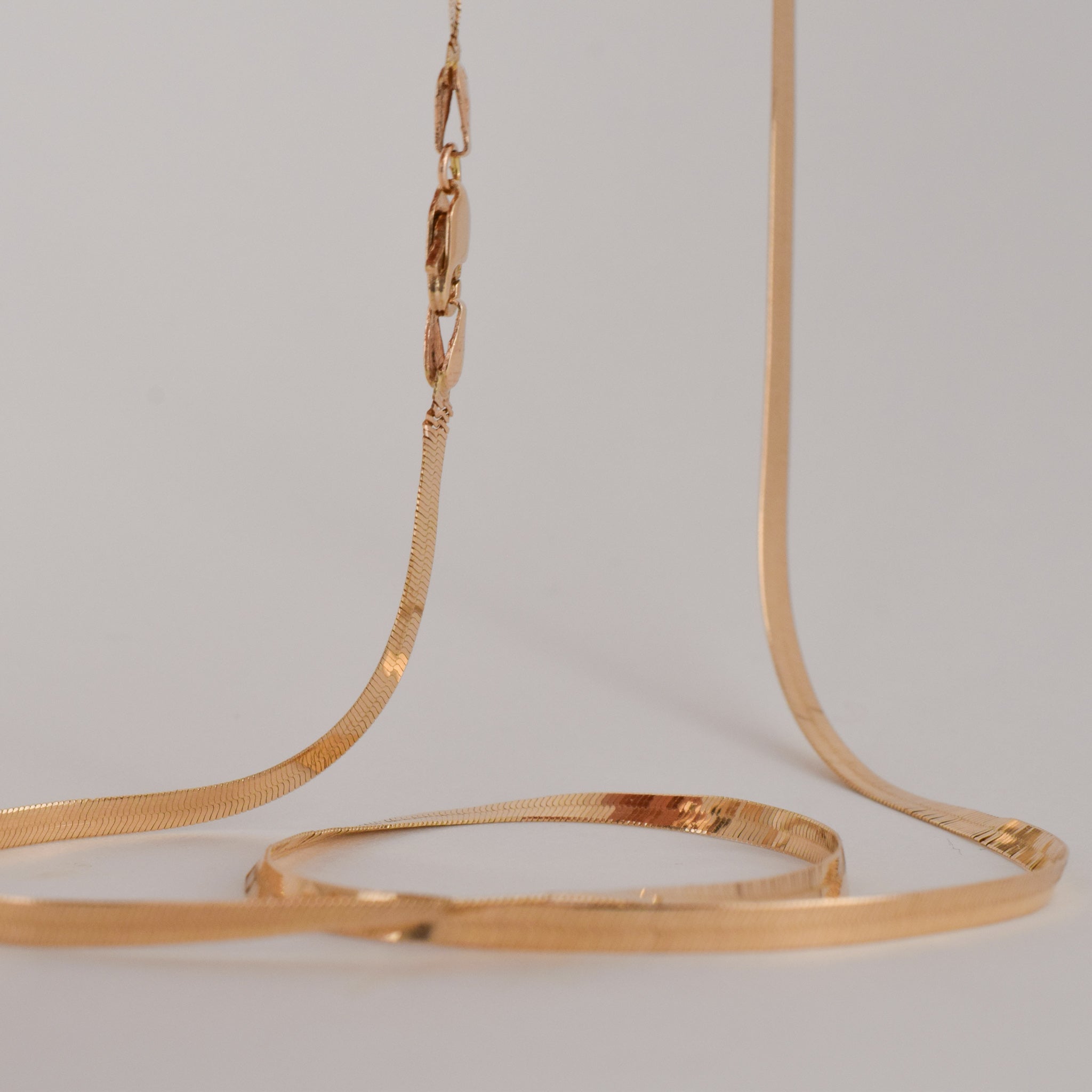 vintage herringbone chain necklace, folklor