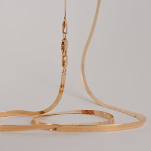 vintage herringbone chain necklace, folklor