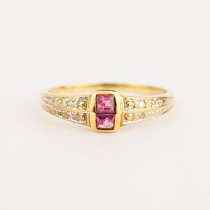 antique ruby ring, folklor vintage jewelry canada