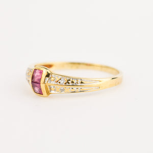 antique ruby ring, folklor vintage jewelry canada