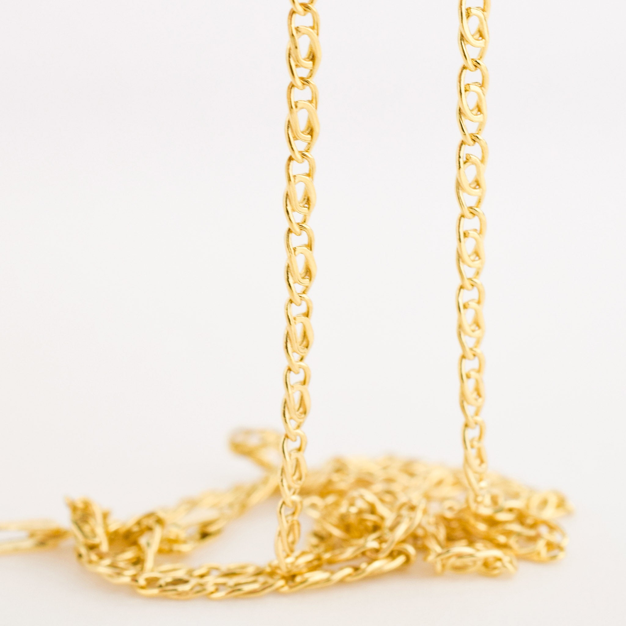 gold infinity link chain necklace, folklor 