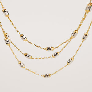 Sparkling Layered Chain Necklace