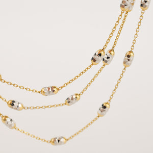 Sparkling Layered Chain Necklace