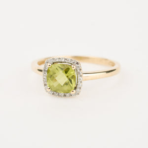 Peridot Diamond Halo Ring, folklor 
