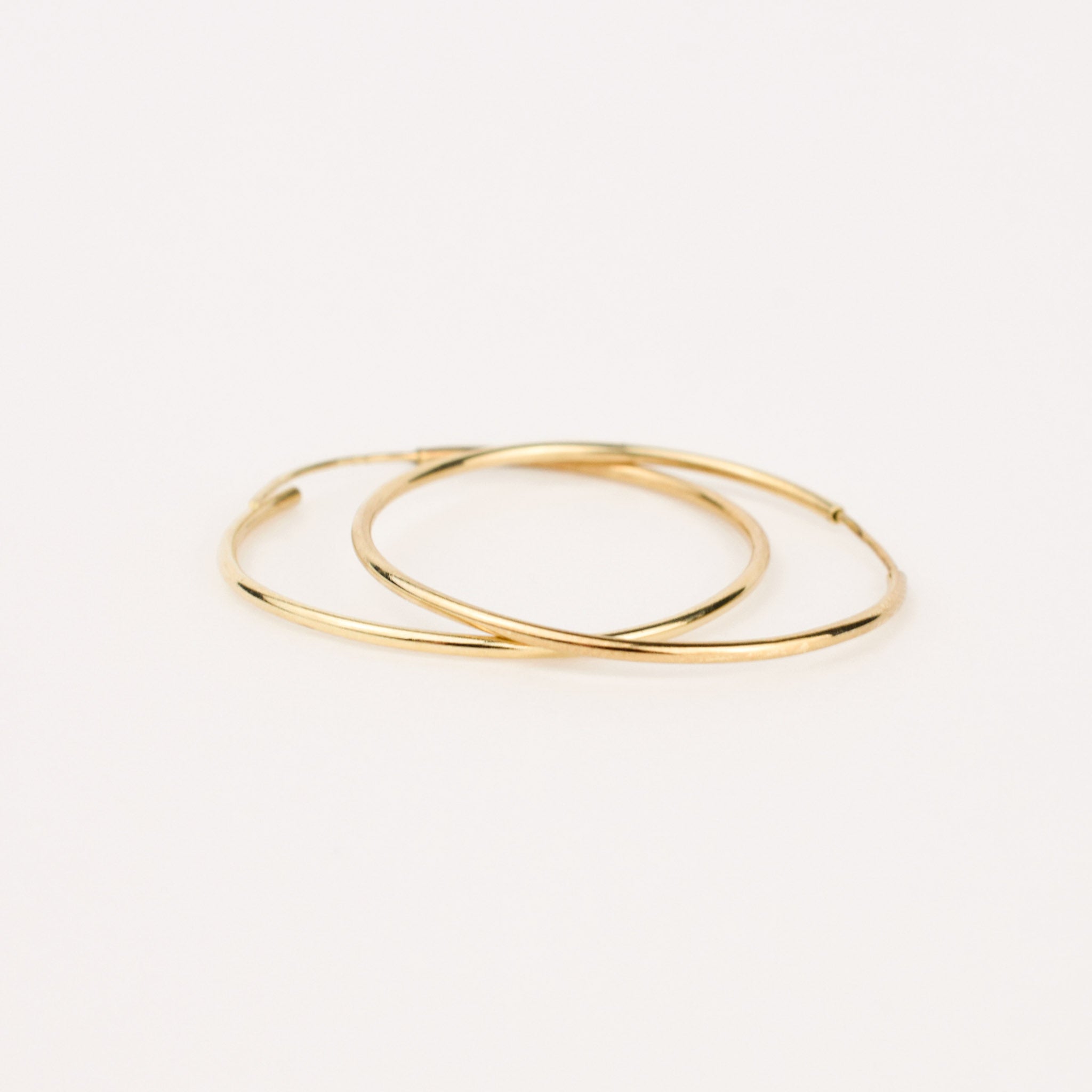 Large Thin Gold hoops 