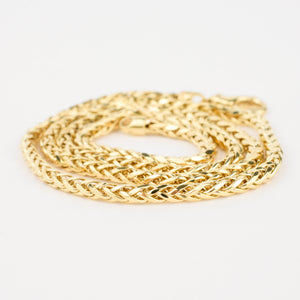 10k gold Wheat Chain Necklace 
