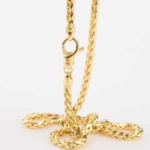 10k gold Wheat Chain Necklace 