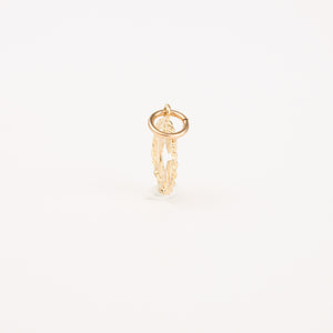 vintage gold Letter 'C' Charm  