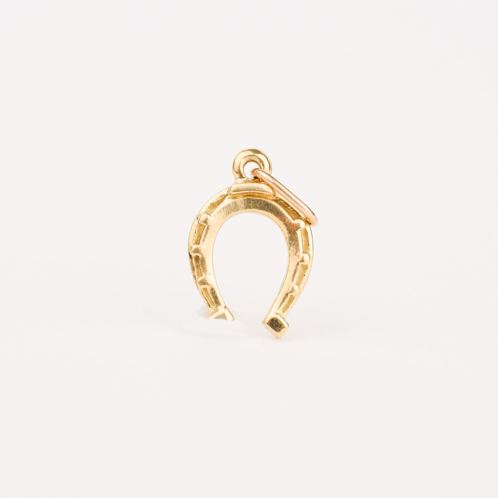 vintage Golden Horseshoe charm pendant