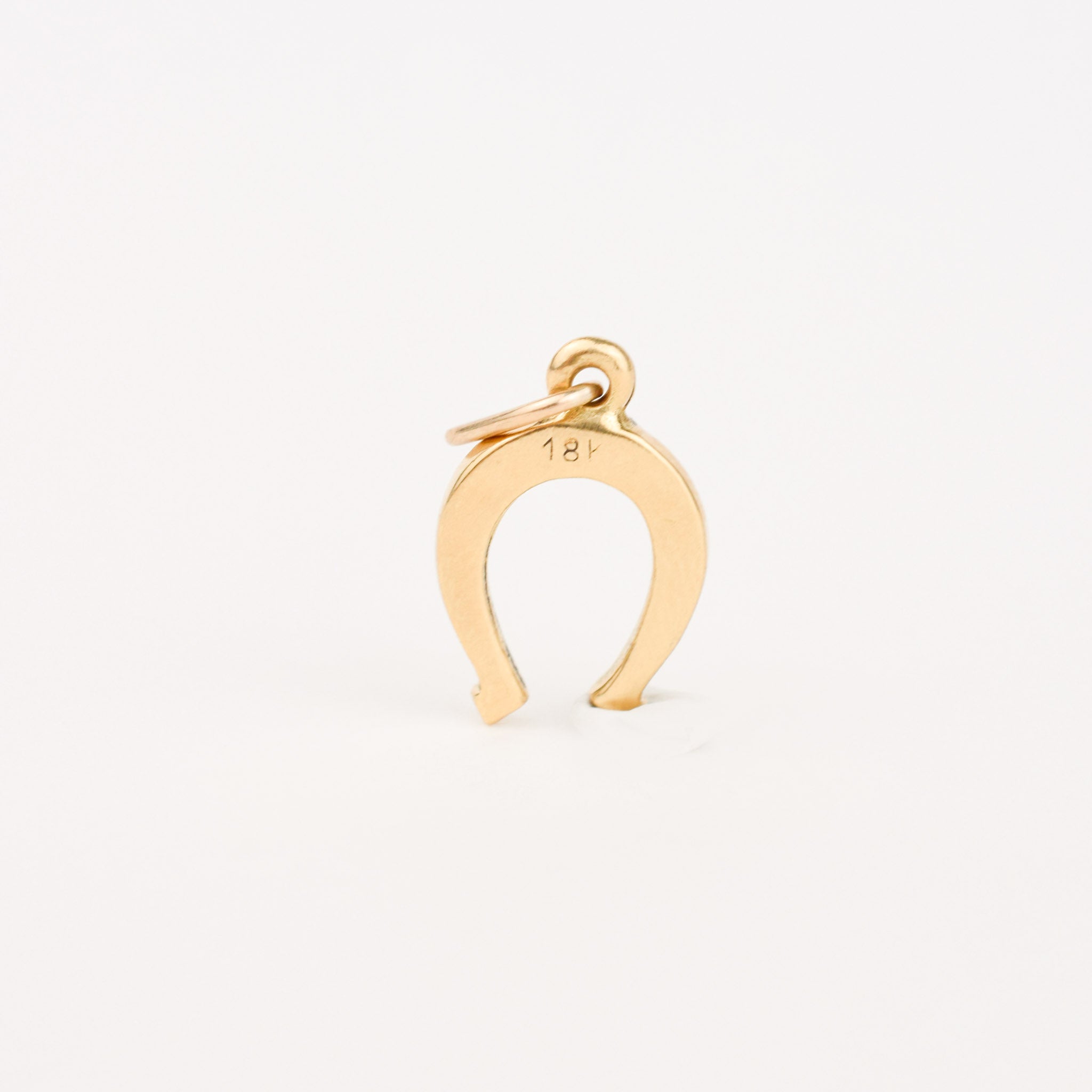 vintage Golden Horseshoe charm pendant