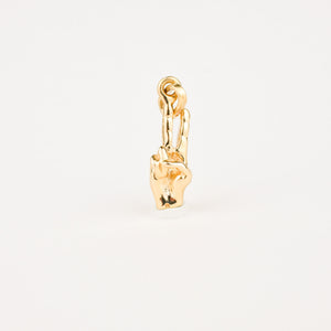 vintage gold Peace Hand Charm 