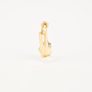 vintage gold Peace Hand Charm 