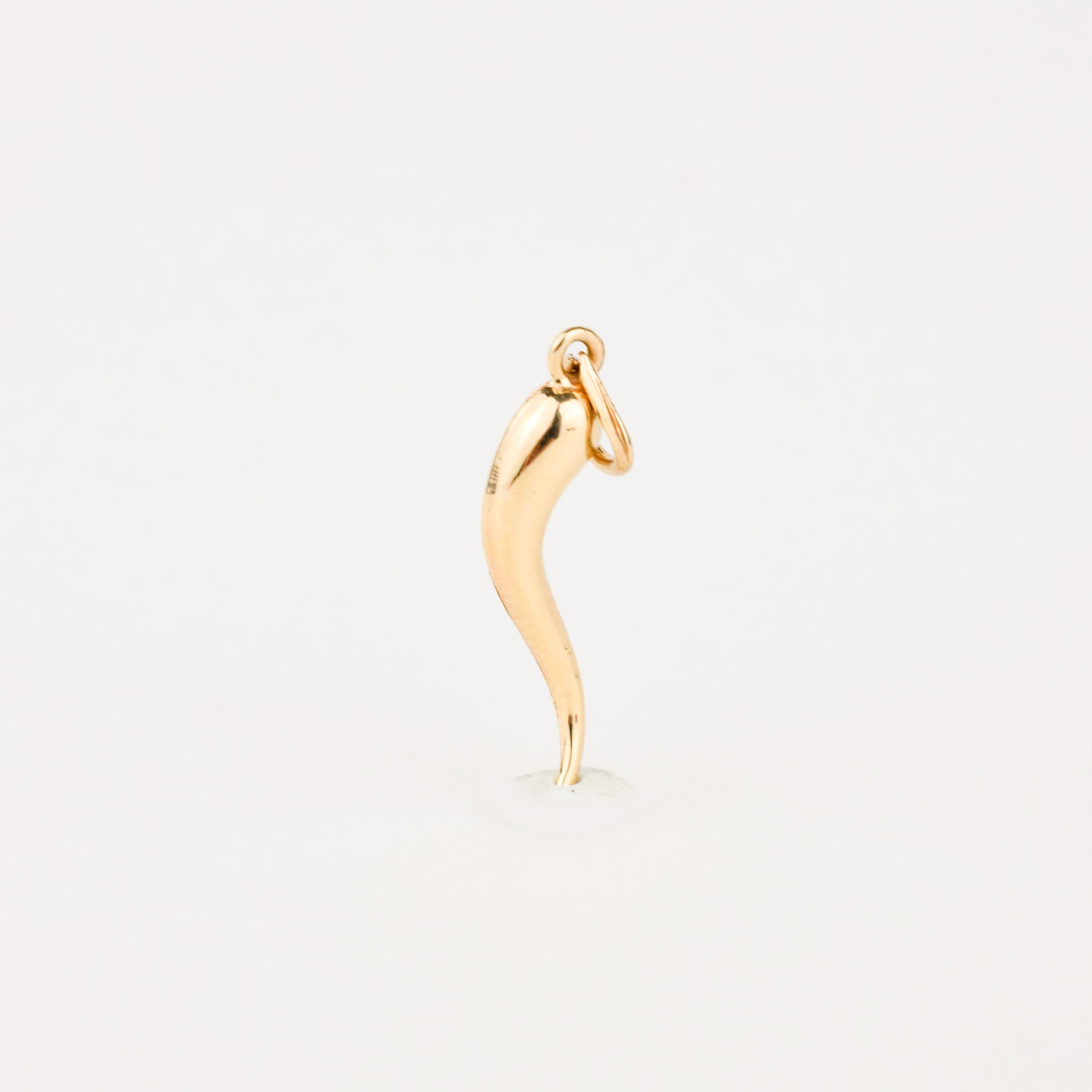 vintage gold Cornicello Pendant