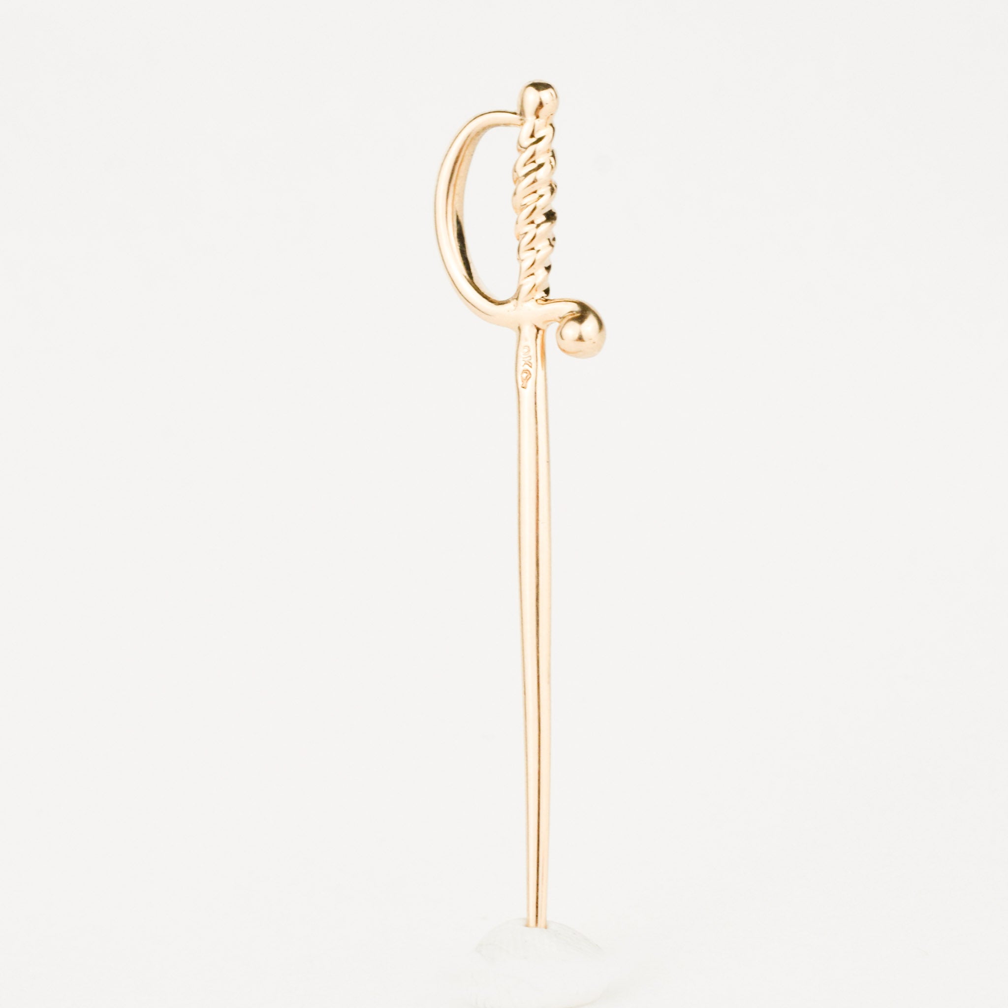 vintage Gold Sword pendant