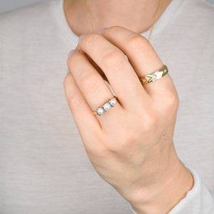 antique Pearl Trilogy Ring
