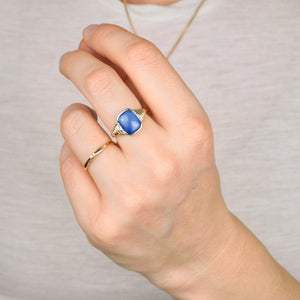 Synthetic Star Sapphire Ring