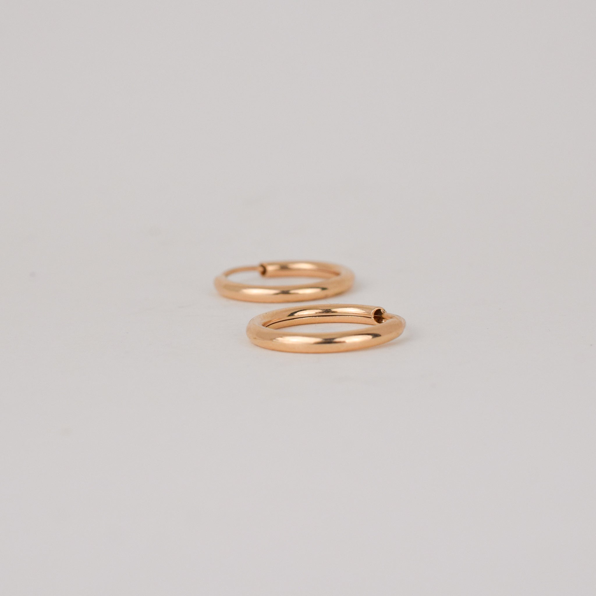 vintage gold sleeper hoop earrings, folklor