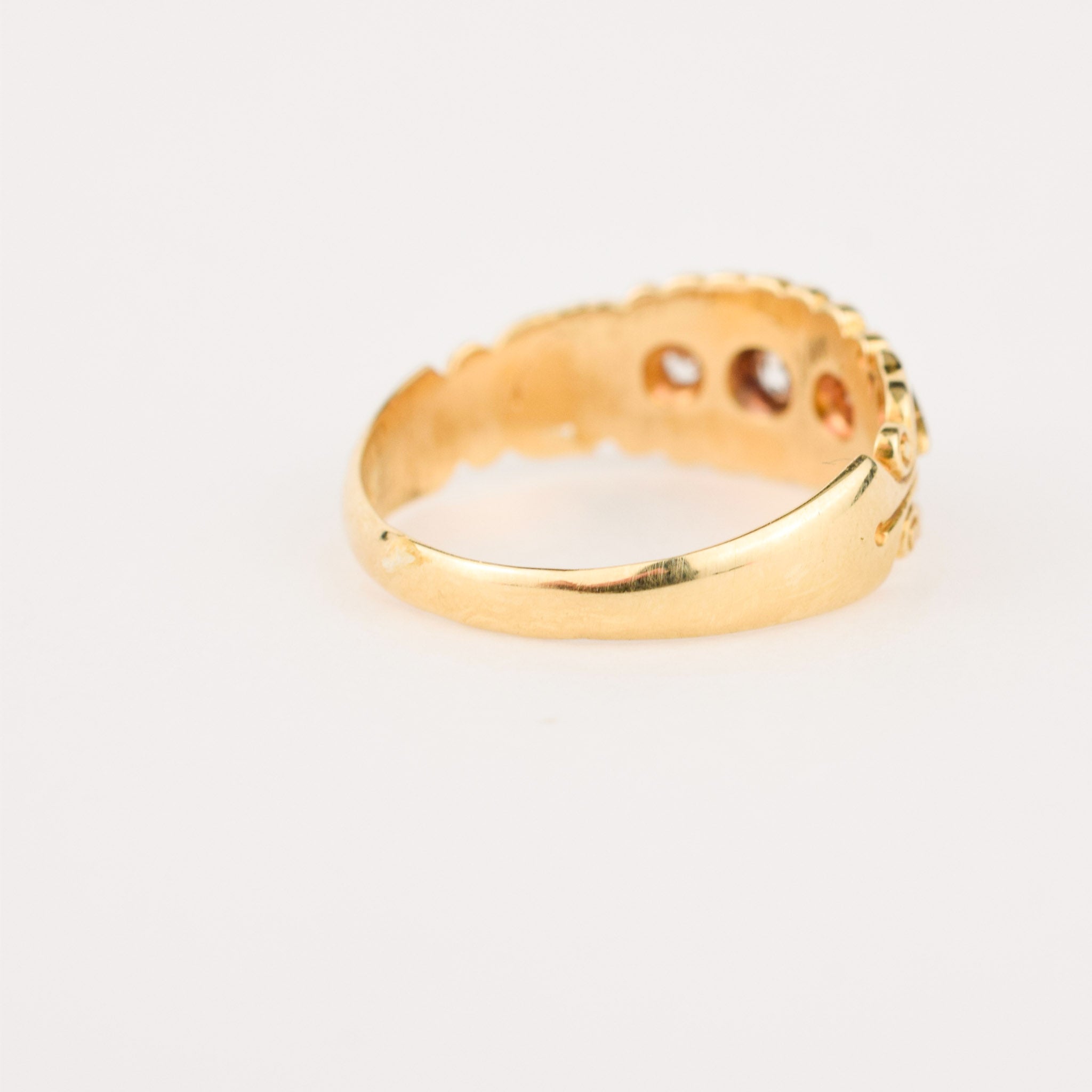 Antique victorian diamond Trilogy Ring *Made in Birmingham in 1891