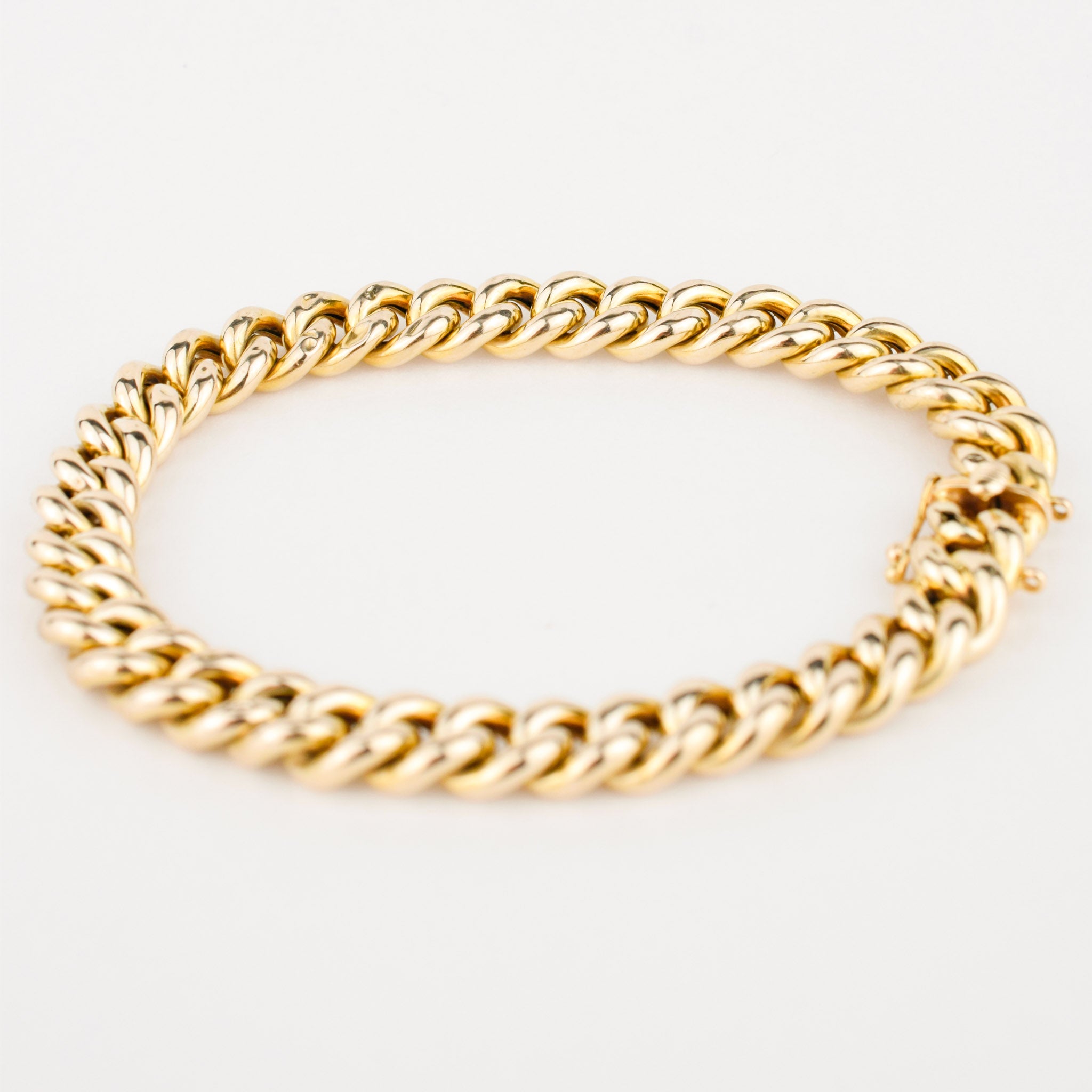 Chunky gold Curb Bracelet