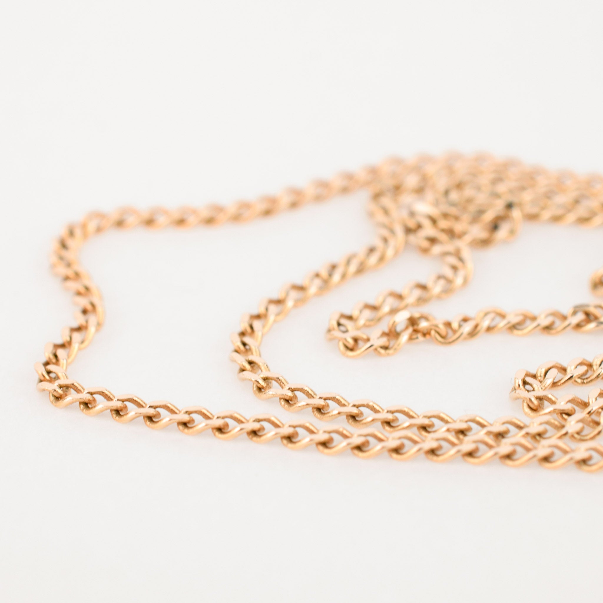 vintage gold 20.5" Loose Curb Chain Necklace