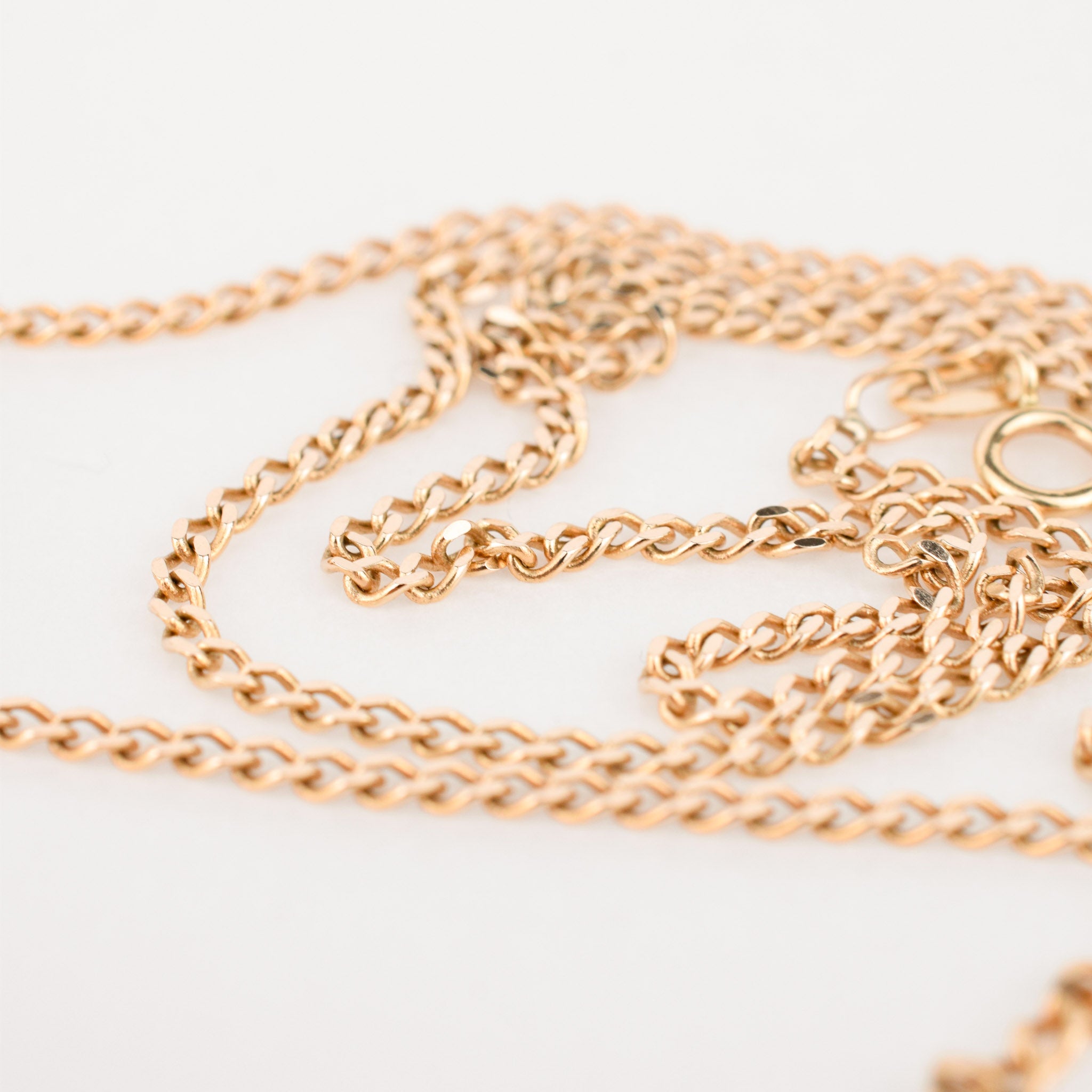 vintage gold 20.5" Loose Curb Chain Necklace