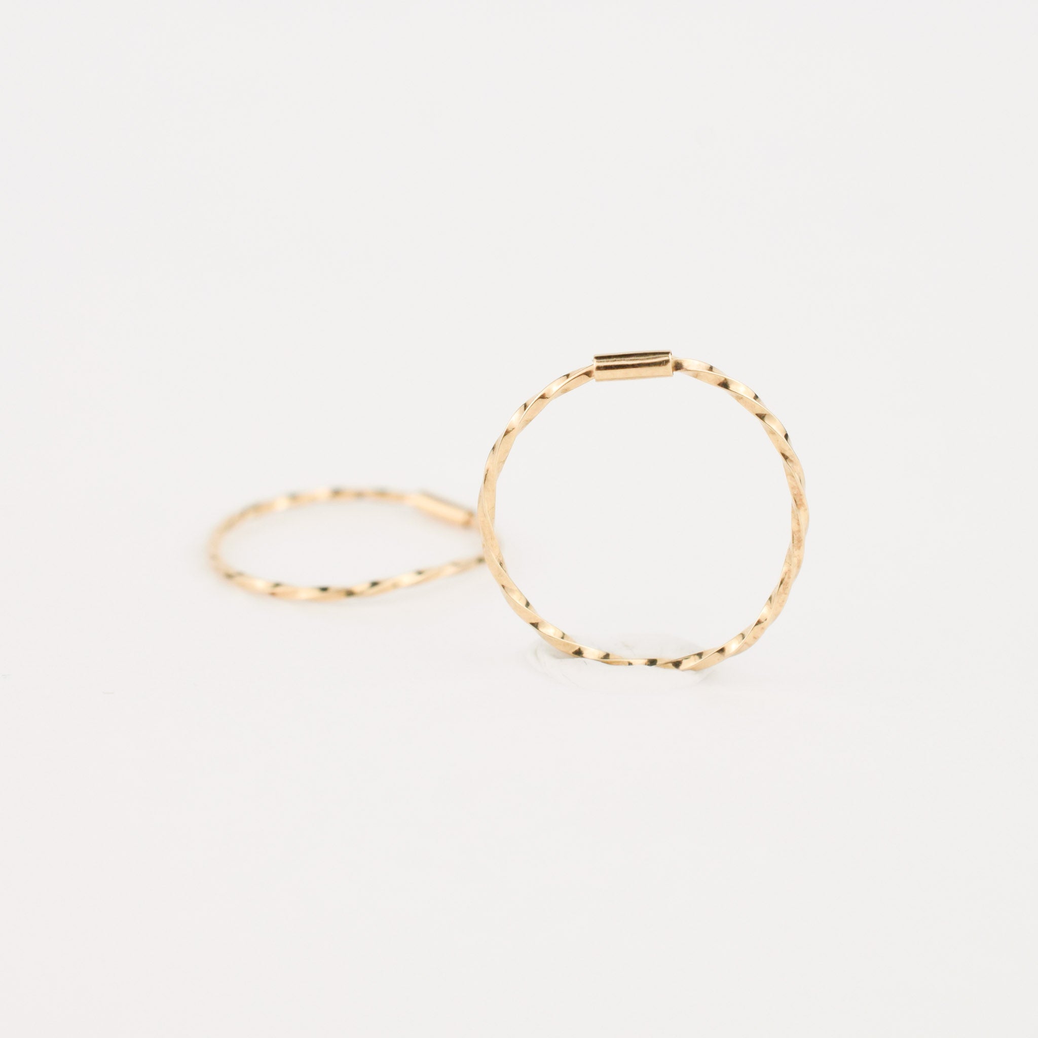 Dainty Sparkling gold Hoops 