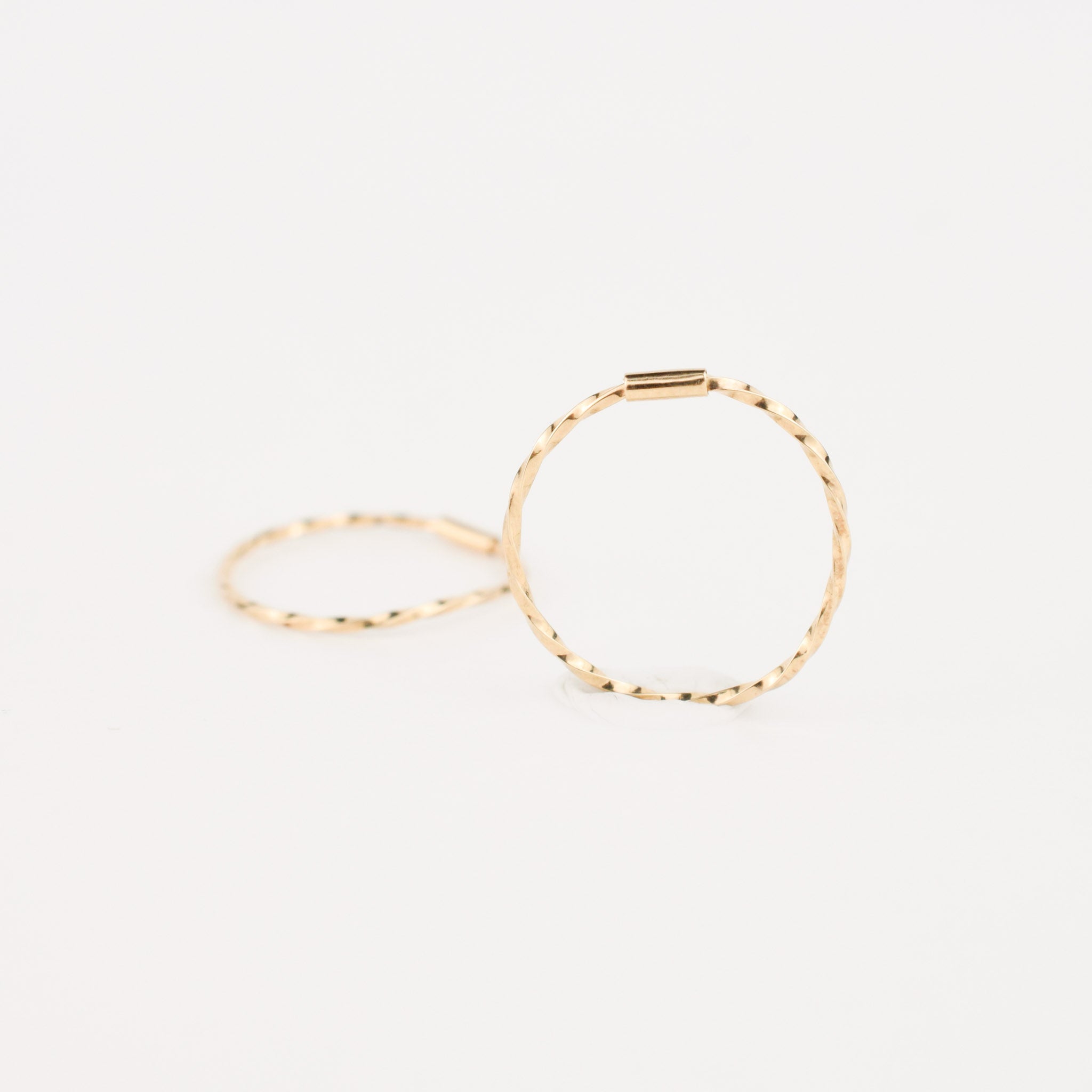Dainty Sparkling gold Hoops 