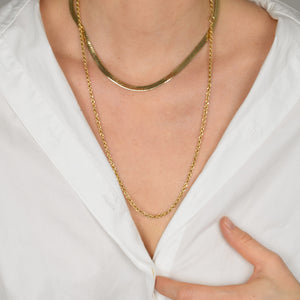 24.5" Classic 18k Rope Chain Necklace