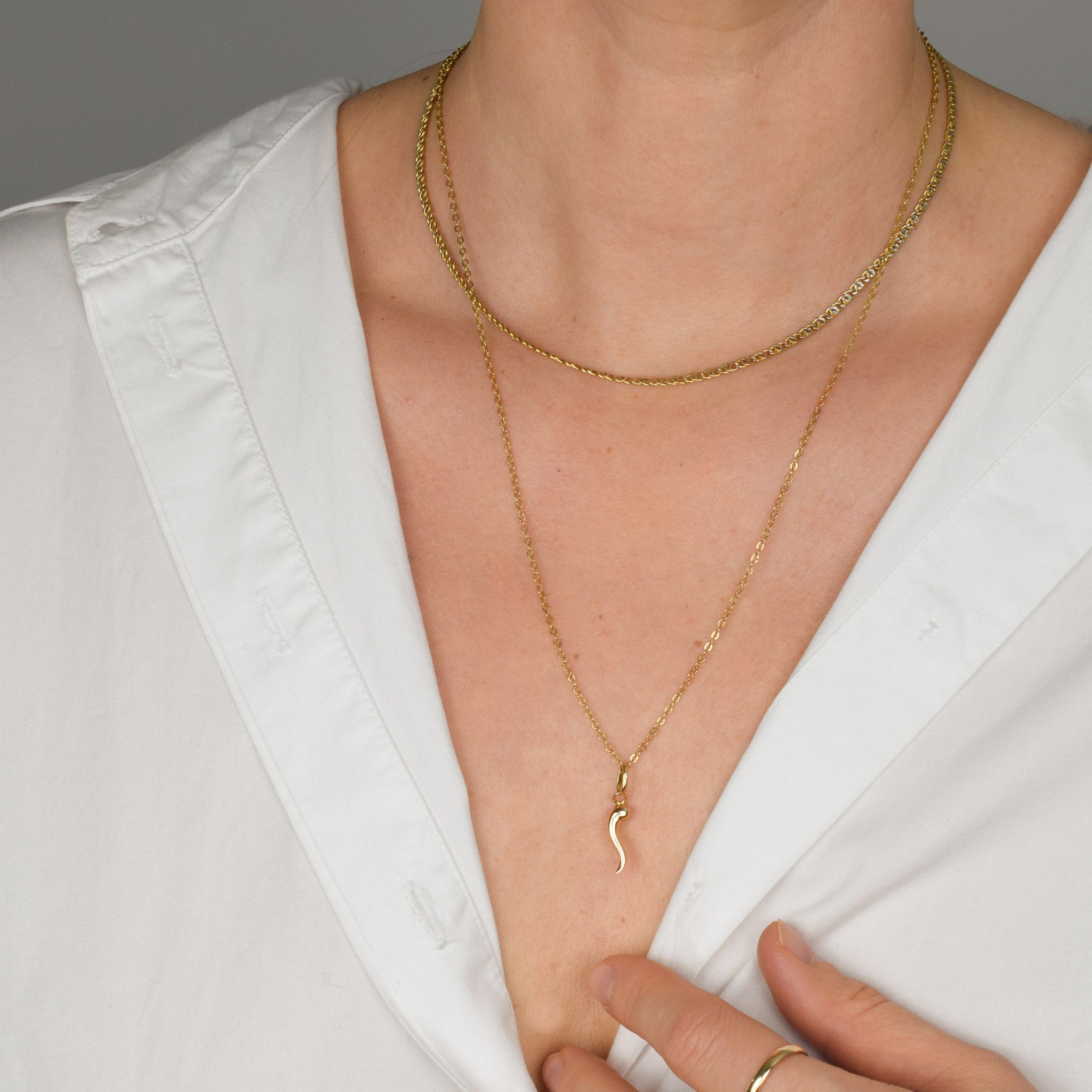 22.5" Sparkling Rolo Chain 