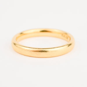 vintage 22k gold band *Assayed in London in 1946