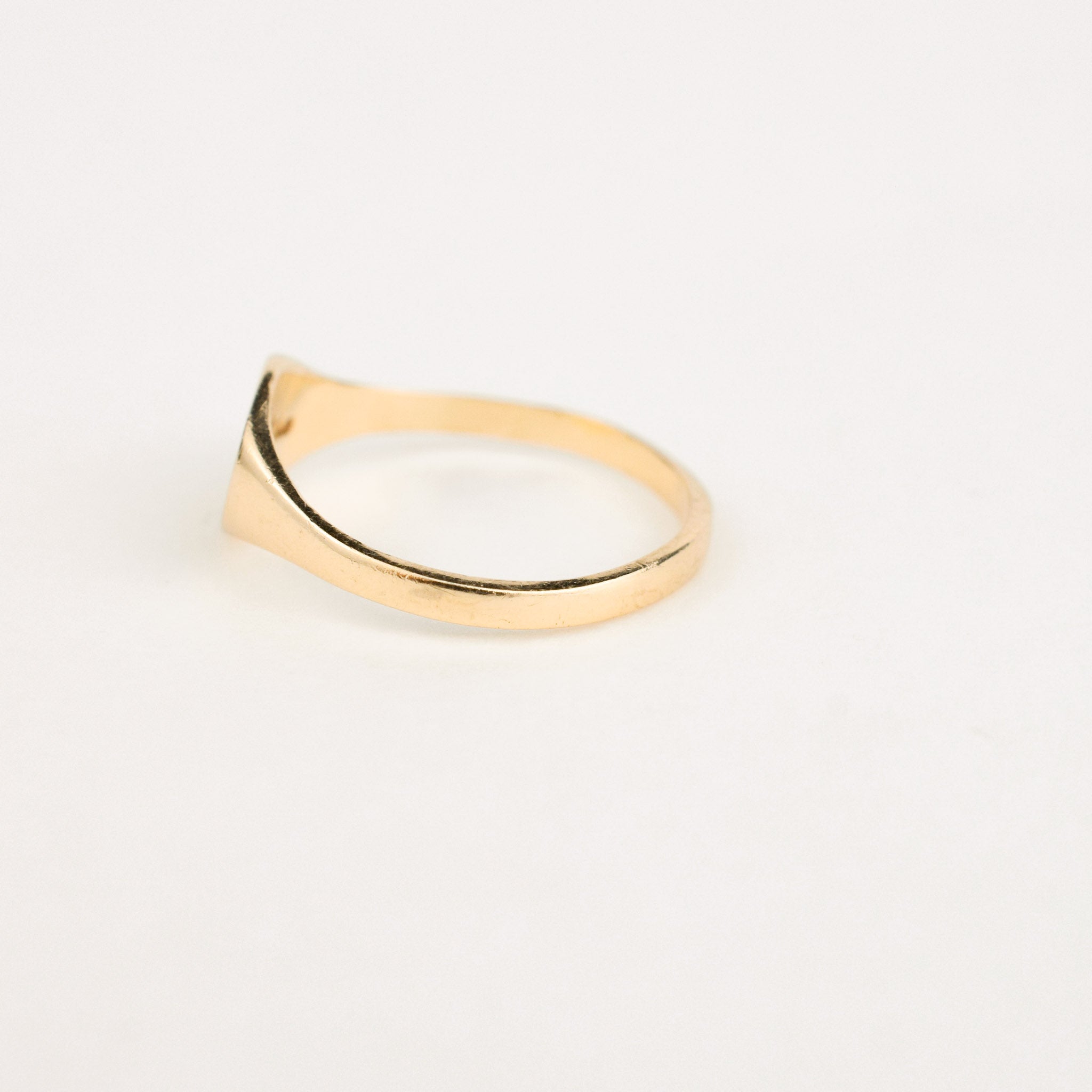 vintage 'A' signet ring