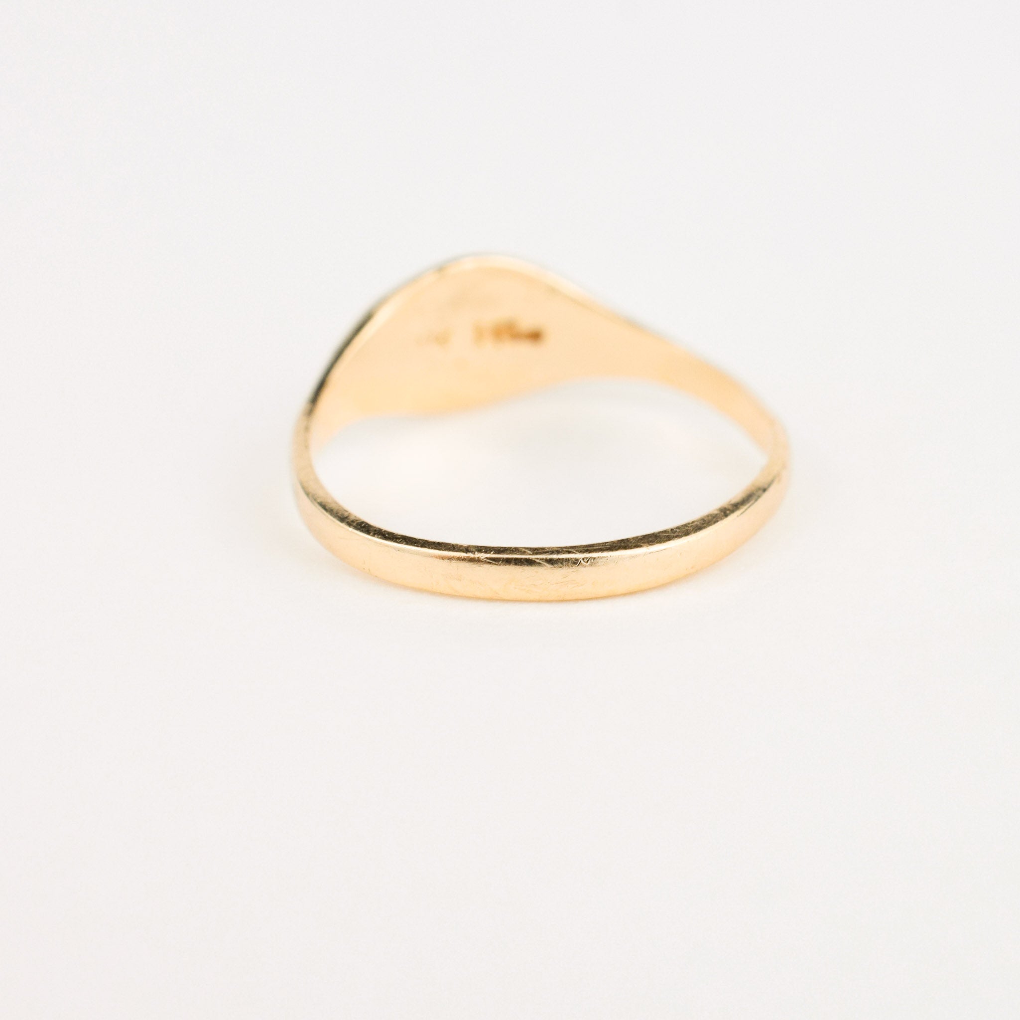 vintage 'A' signet ring