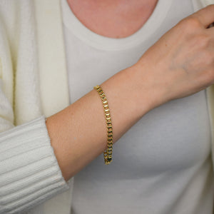 8" buttery track link bracelet