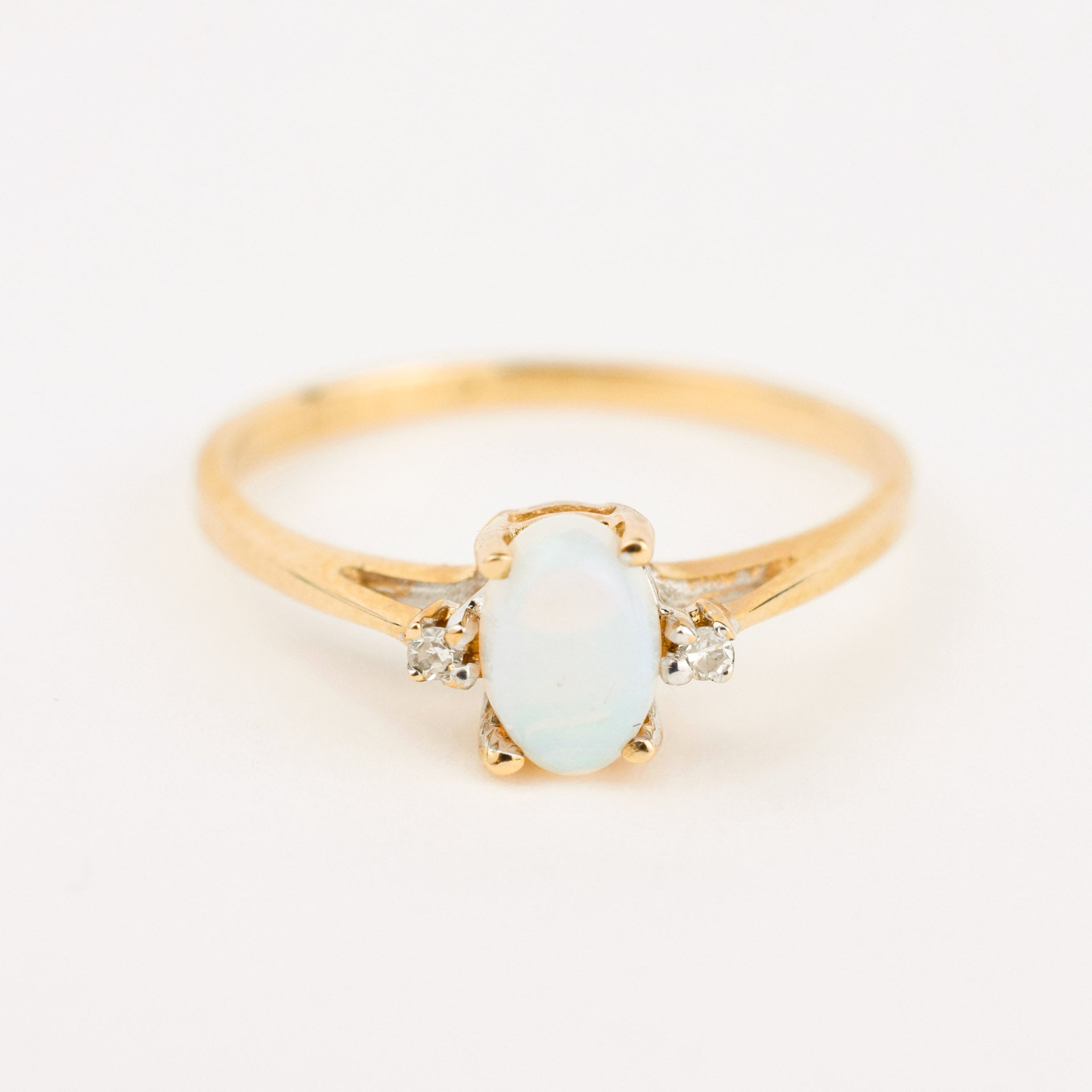 Opal dainty ring sale