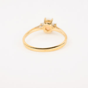 Dainty gold Opal Ring 