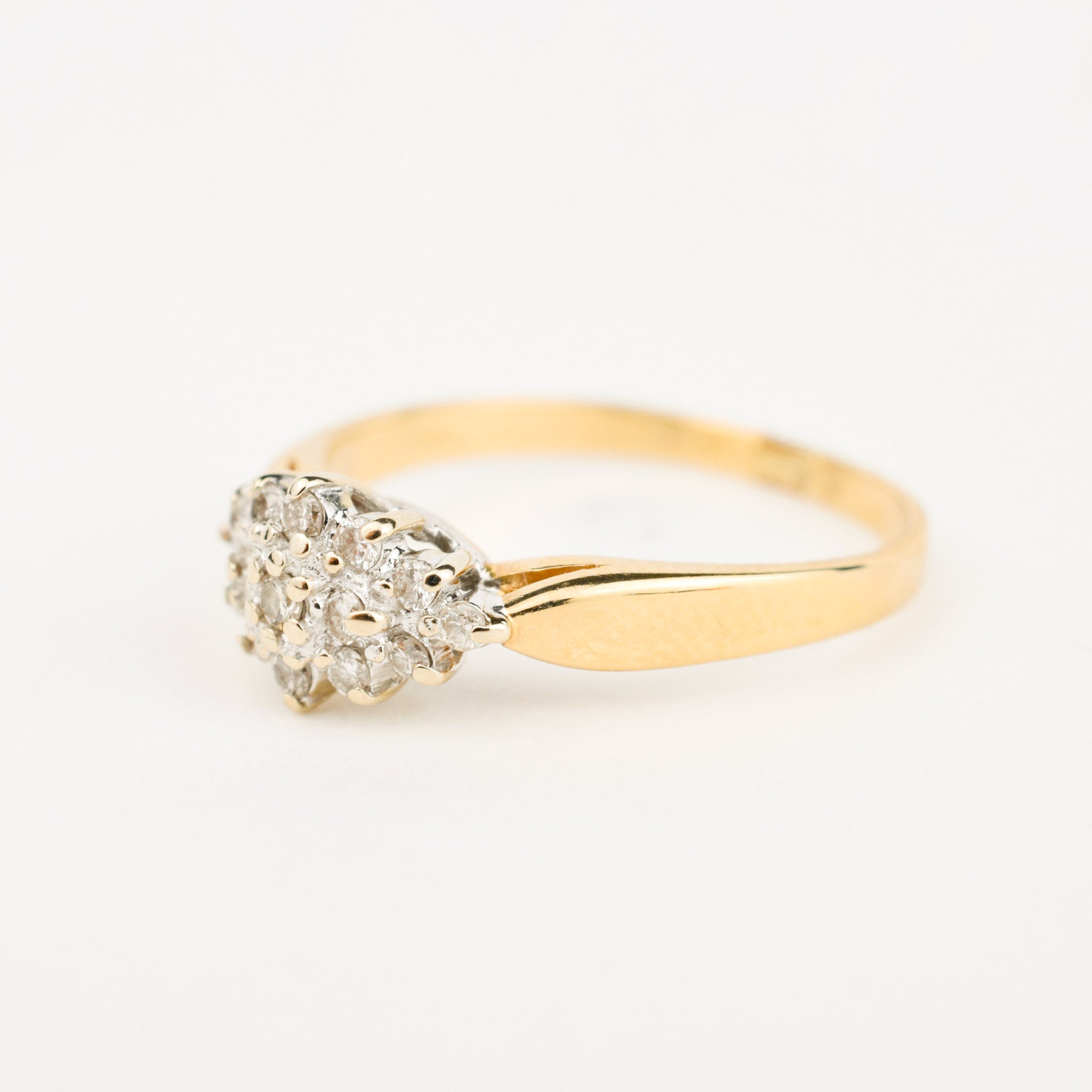 vintage Diamond Cluster Ring 