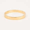 vintage 2.3mm Flat Edge gold Band 