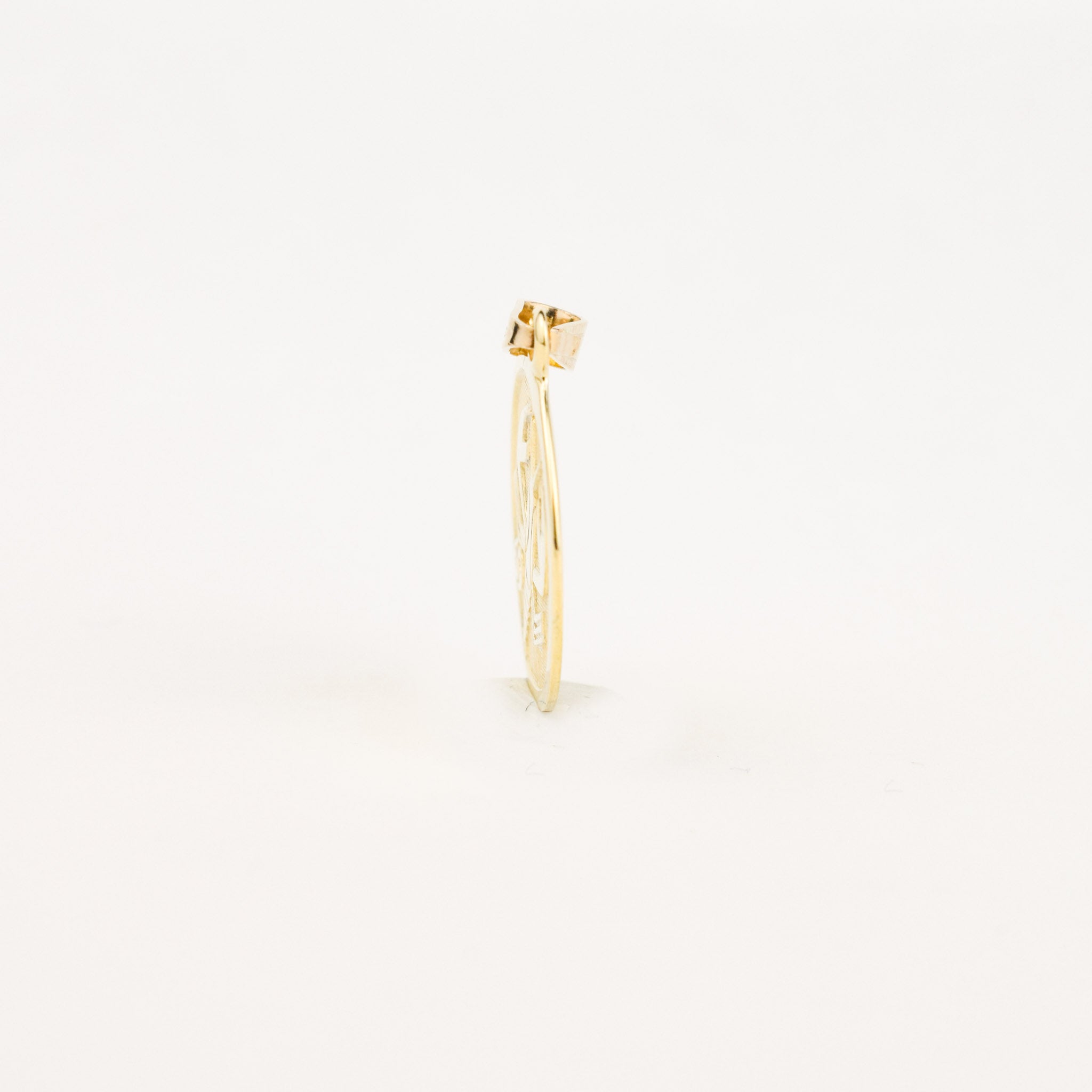 vintage gold Cancer Zodiac Pendant 