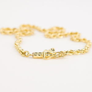 vintage gold Dainty Rope Chain Bracelet 