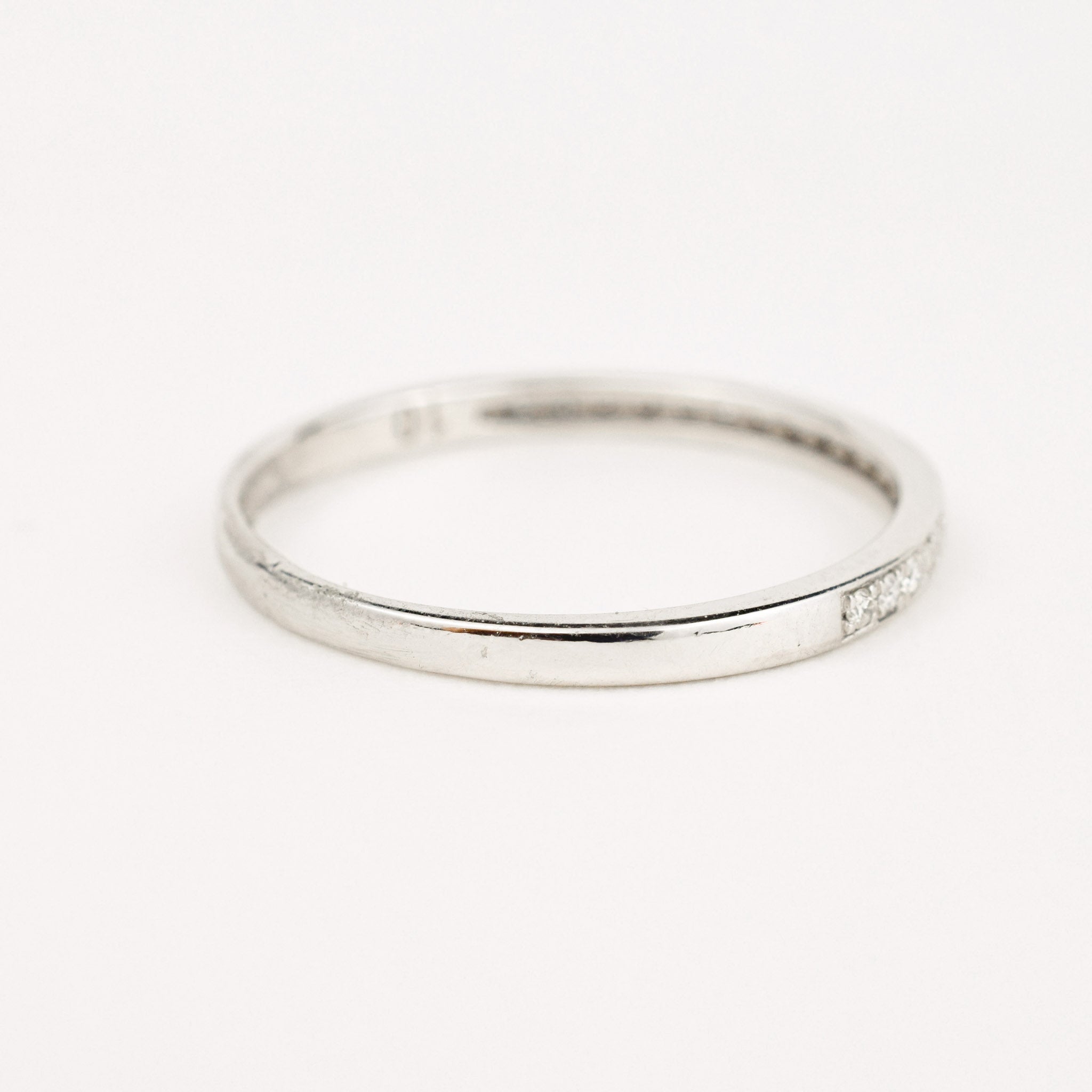 vintage Dainty Half Eternity Diamond Ring