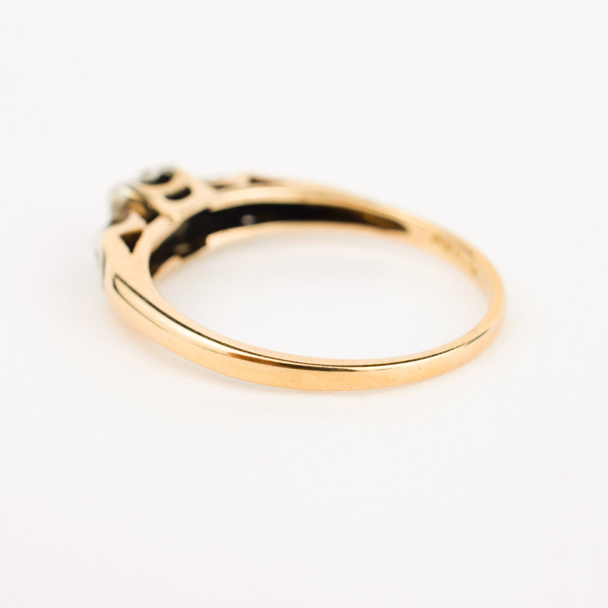 Antique diamond trilogy Engagement Ring 