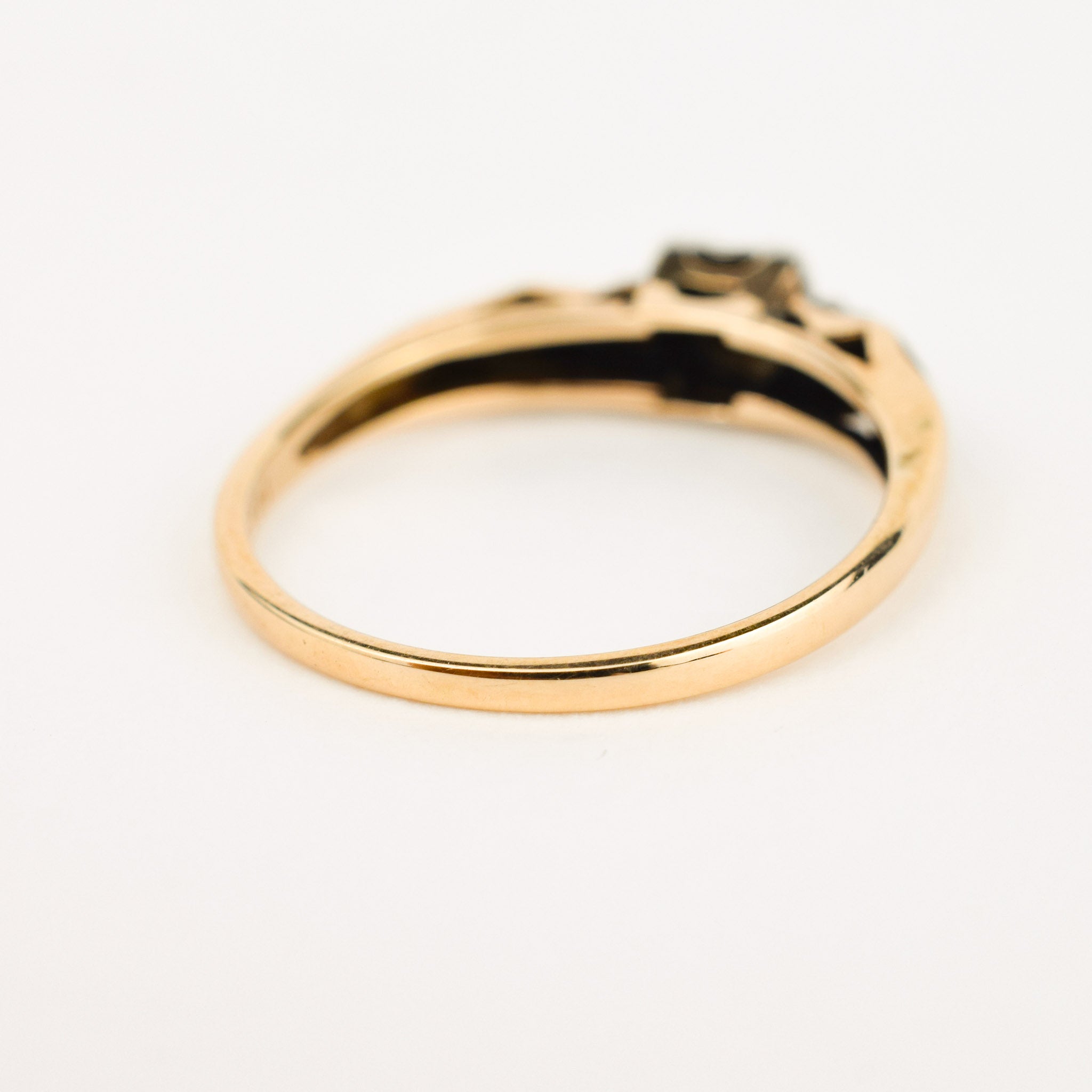 Antique diamond trilogy Engagement Ring 