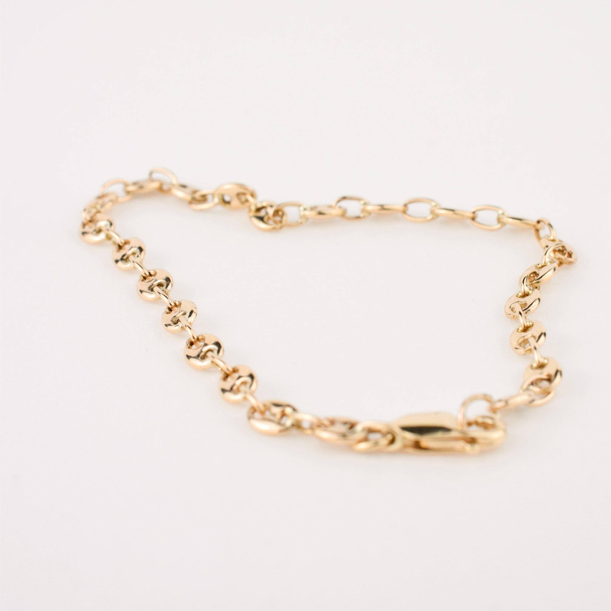 vintage gold gucci link bracelet
