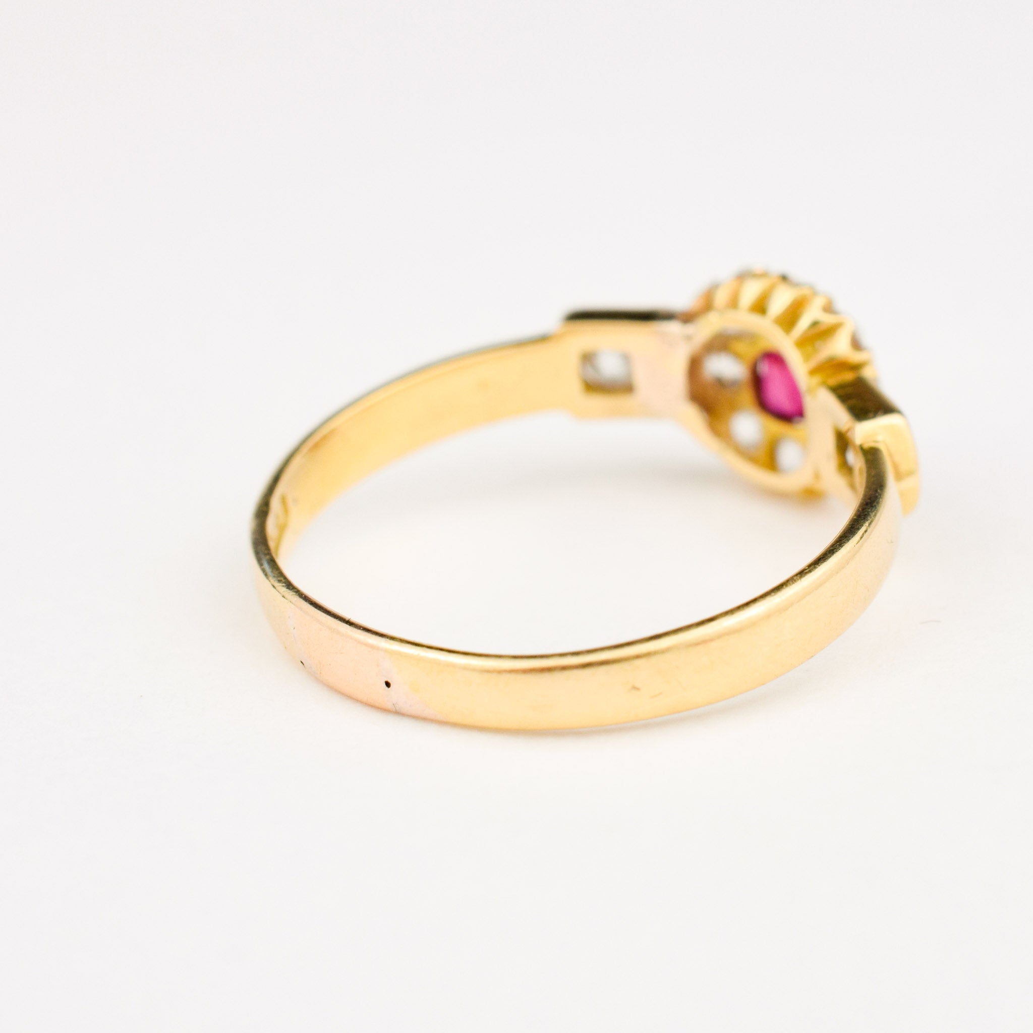 antique ruby and diamond ring