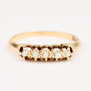 Dainty Seed Pearl Ring