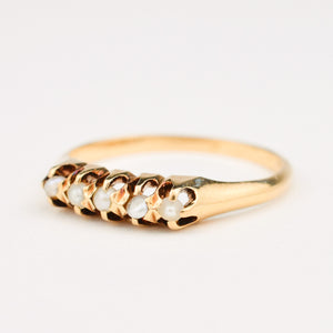 Dainty Seed Pearl Ring