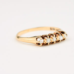 Dainty Seed Pearl Ring