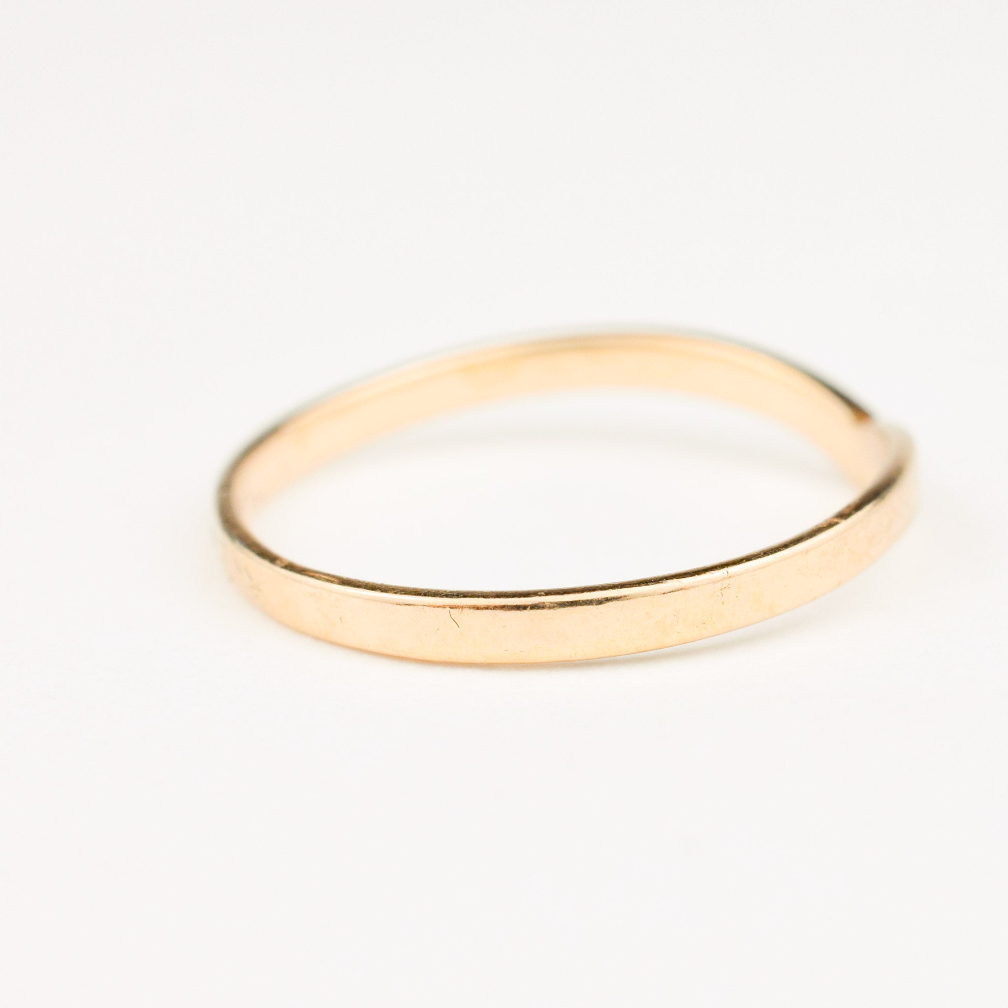 vintage 14k gold wishbone ring